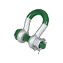 G-5243 Green Pin Bow Shackles Product Render 2
